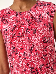 Roman Pink Ditsy Floral Keyhole Twist Dress - Image 5 of 5