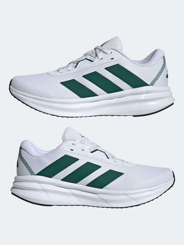 adidas Off White Galaxy 7 Running Trainers - Image 7 of 9
