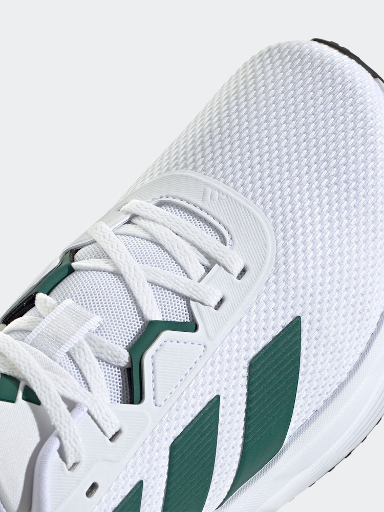 adidas Off White Galaxy 7 Running Trainers - Image 8 of 9