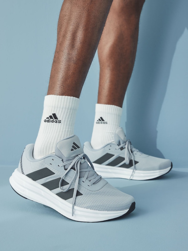 adidas Grey/white Galaxy 7 Running Trainers - Image 2 of 11