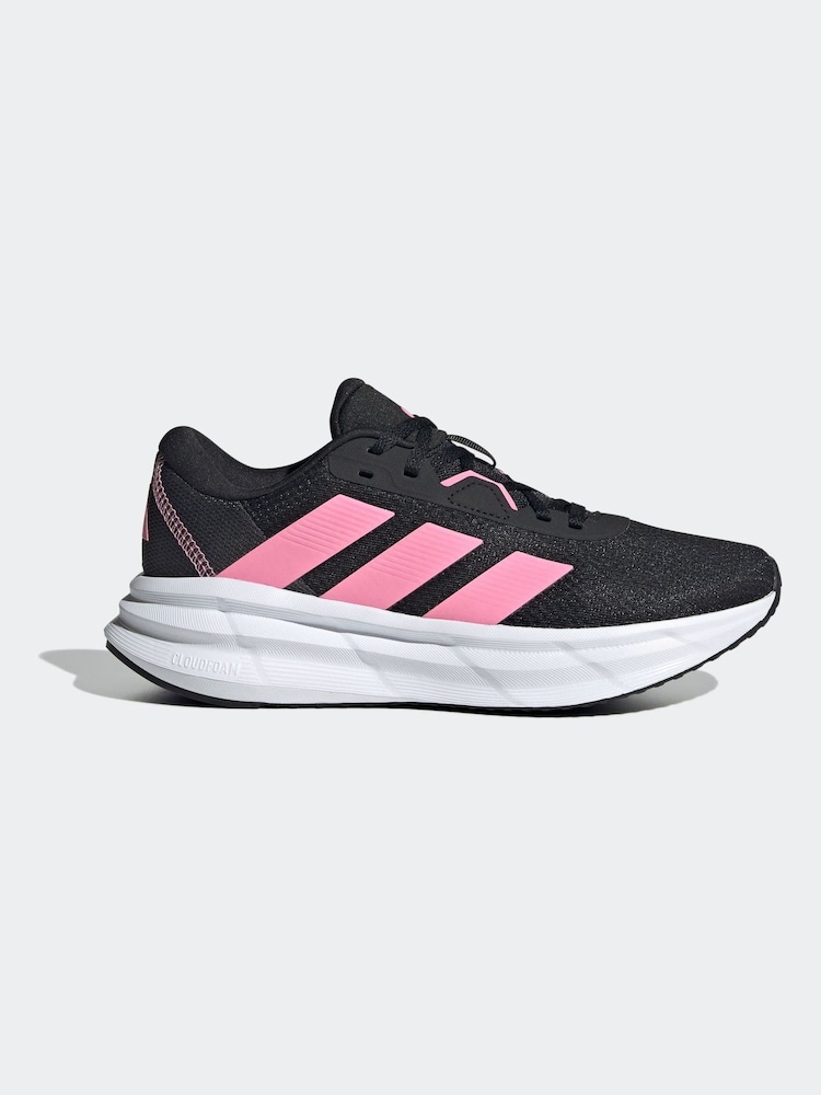 adidas Black/Pink Galaxy 7 Trainers - Image 1 of 9