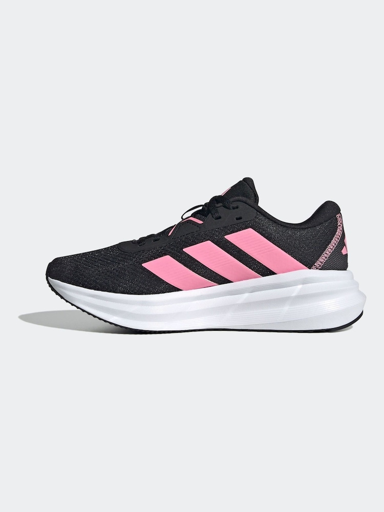 adidas Black/Pink Galaxy 7 Trainers - Image 4 of 9