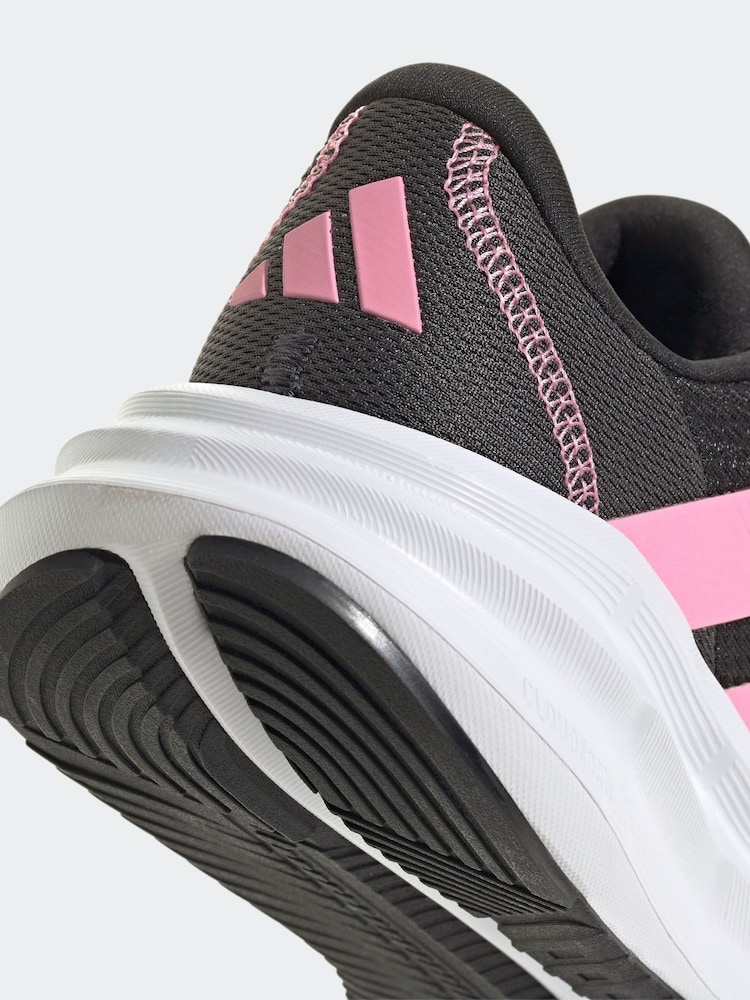 adidas Black/Pink Galaxy 7 Trainers - Image 6 of 9