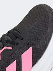 adidas Black/Pink Galaxy 7 Trainers - Image 7 of 9