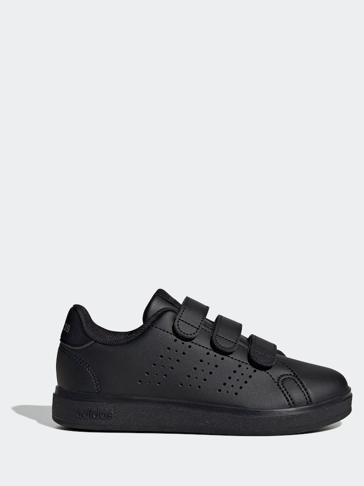 adidas charcoal Black Kids Advantage Base 2.0 Trainers - Image 1 of 11