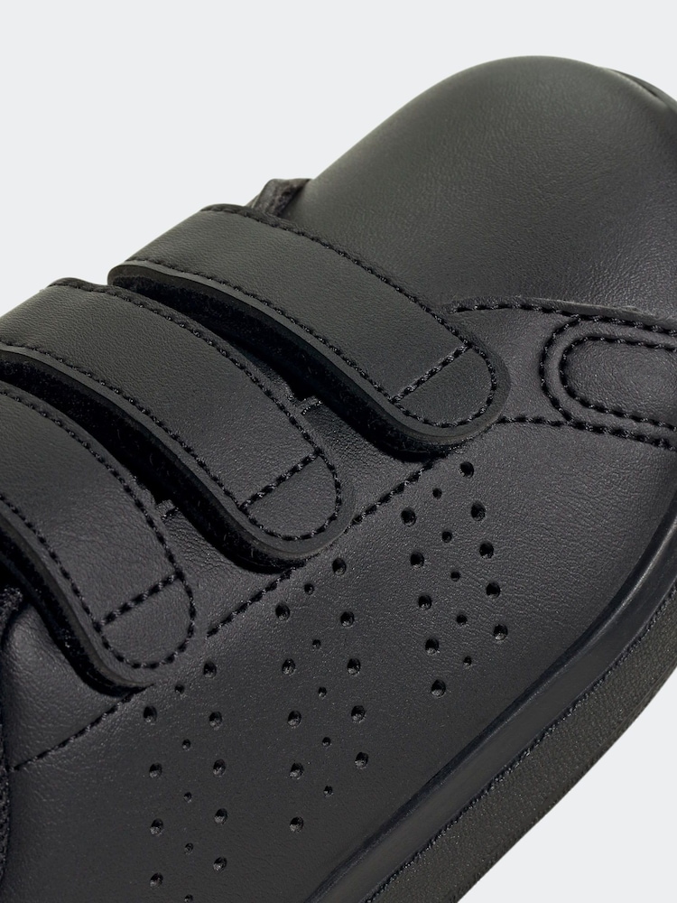 adidas charcoal Black Kids Advantage Base 2.0 Trainers - Image 11 of 11