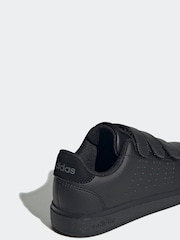 adidas Black Advantage Base 2.0 Hook and Loop Kids Trainers - Image 12 of 12