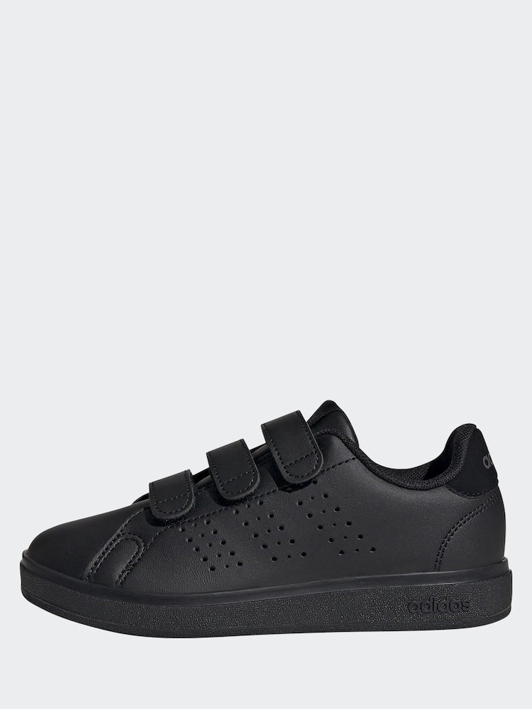 adidas charcoal Black Kids Advantage Base 2.0 Trainers - Image 2 of 11