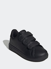 adidas charcoal Black Kids Advantage Base 2.0 Trainers - Image 3 of 11