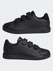 adidas charcoal Black Kids Advantage Base 2.0 Trainers - Image 9 of 11