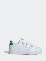 adidas cream  White Kids Advantage Base 2.0 Trainers - Image 1 of 10