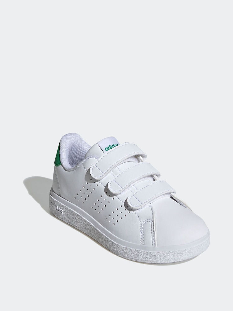 לבן שמנת - adidas נעלי ספורט, דגם 2.0 Advantage Base לילדים - Image 4 of 10