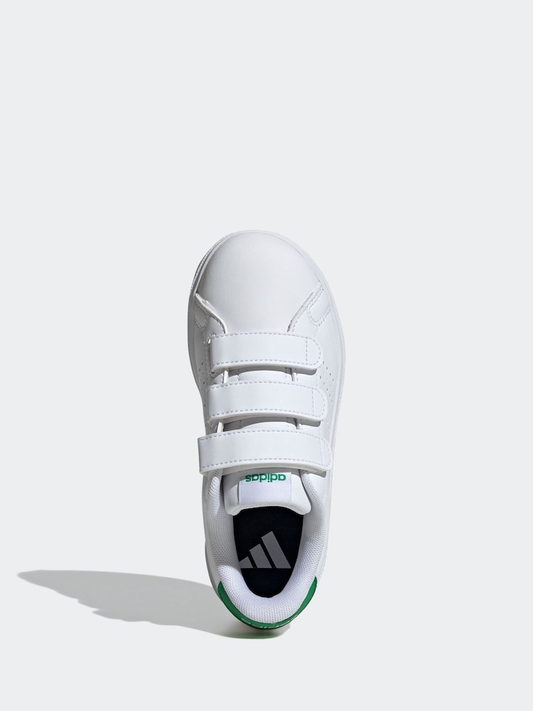 לבן שמנת - adidas נעלי ספורט, דגם 2.0 Advantage Base לילדים - Image 7 of 10