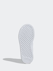 adidas cream  White Kids Advantage Base 2.0 Trainers - Image 8 of 10