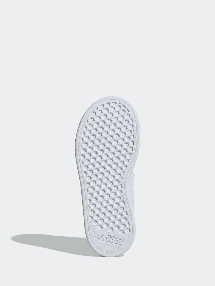 לבן שמנת - adidas נעלי ספורט, דגם 2.0 Advantage Base לילדים - Image 8 of 10