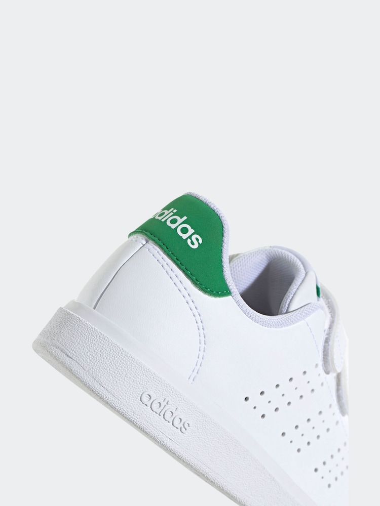 לבן שמנת - adidas נעלי ספורט, דגם 2.0 Advantage Base לילדים - Image 9 of 10
