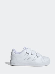 adidas Ivory Kids Advantage Base 2.0 Trainers - Image 1 of 8