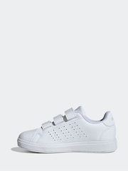adidas Ivory Kids Advantage Base 2.0 Trainers - Image 2 of 8
