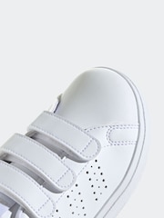 adidas Ivory Kids Advantage Base 2.0 Trainers - Image 8 of 8