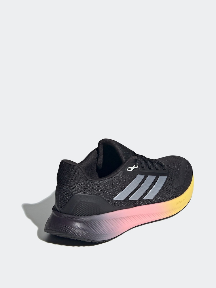 adidas Dark Black Runfalcon 5 Trainers - Image 4 of 8