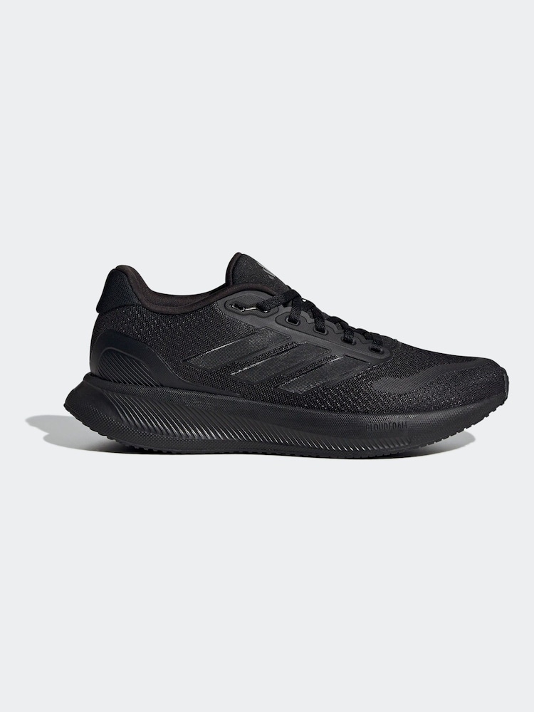 adidas Black Runfalcon 5 Trainers - Image 1 of 9