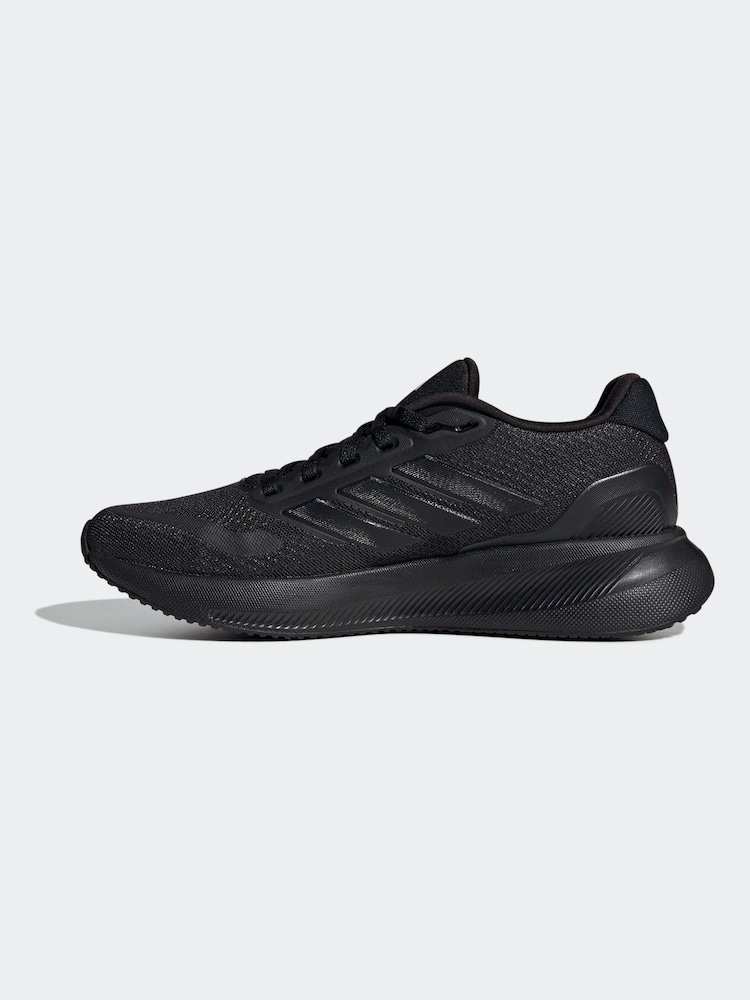 adidas Black Runfalcon 5 Trainers - Image 2 of 9