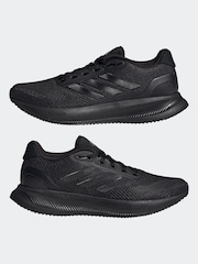 adidas Black Runfalcon 5 Trainers - Image 5 of 9