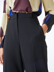 Roman Black Long Wide Leg Stretch Trousers - Image 5 of 5