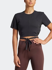 adidas Black Yoga T-Shirt - Image 2 of 8
