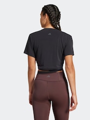 adidas Black Yoga T-Shirt - Image 3 of 8