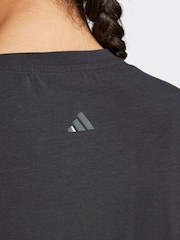 adidas Black Yoga T-Shirt - Image 7 of 8