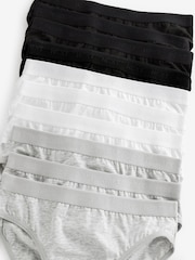 Monochrome Bikini Briefs 10 Pack (5-16yrs) - Image 6 of 6