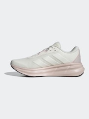 adidas Beige/Pink Galaxy 7 Trainers - Image 2 of 8