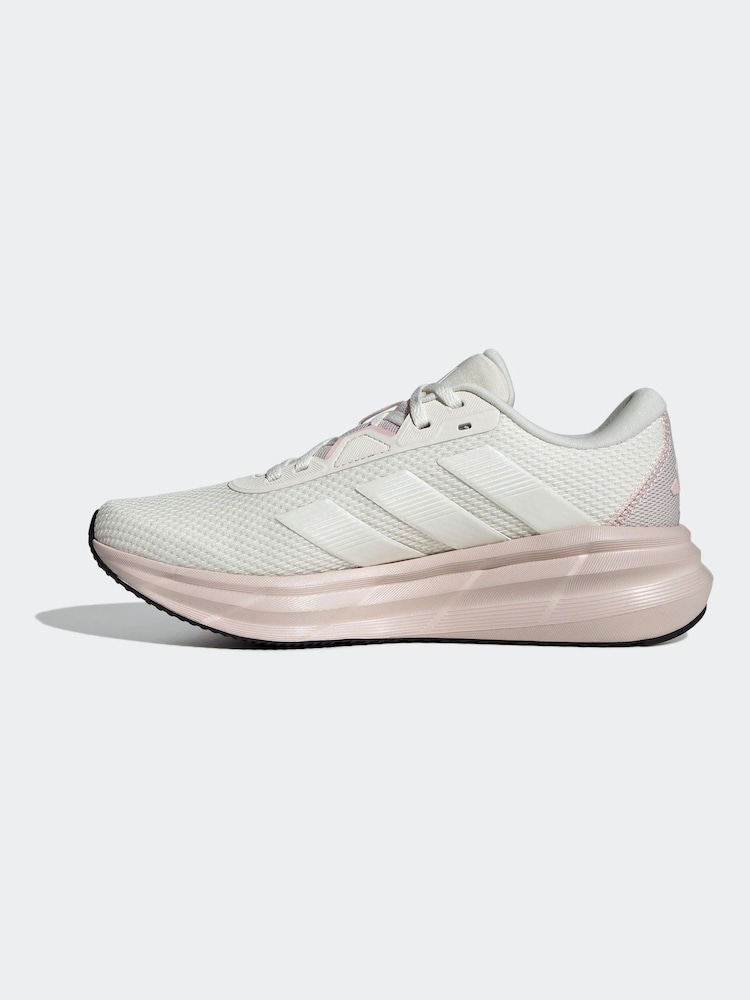 adidas Beige/Pink Galaxy 7 Trainers - Image 2 of 8