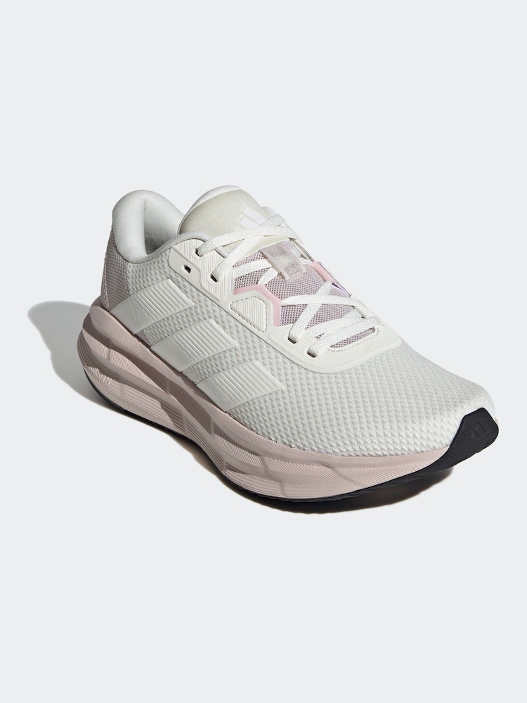 adidas Beige/Pink Galaxy 7 Trainers - Image 3 of 8