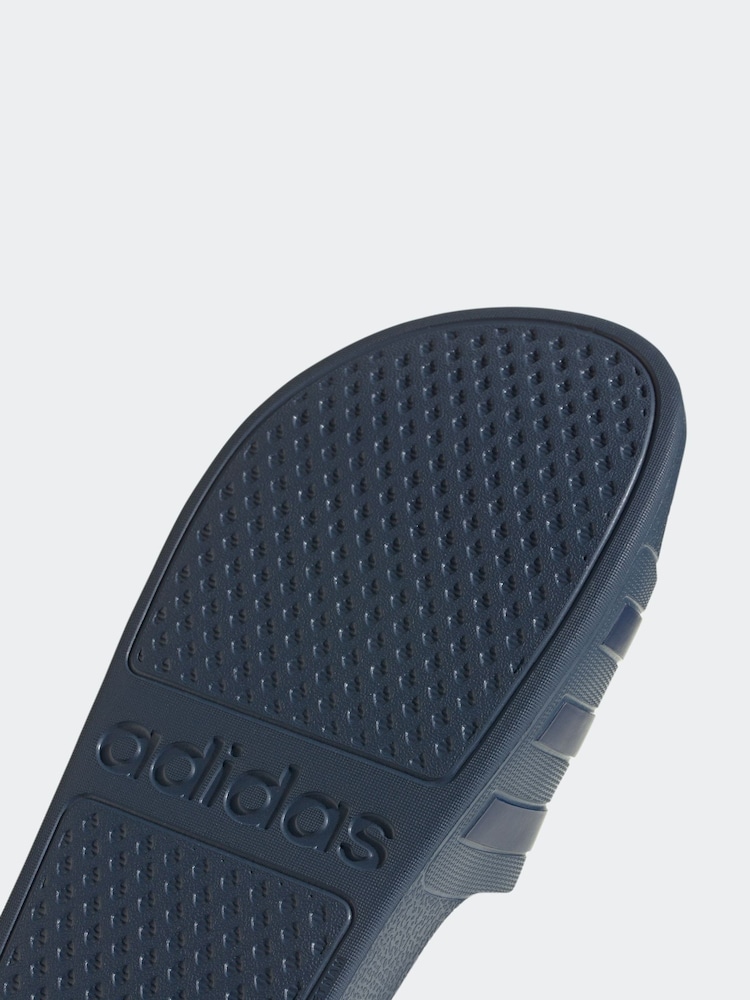 adidas Light Blue Sportswear Adilette Aqua Slides - Image 8 of 8