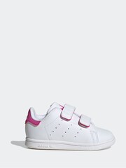 adidas White Kids Originals Stan Smith Comfort Closure Shoes - Image 3 of 11