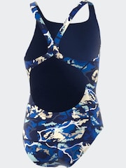 adidas Blue Junior Swimsuit - Image 3 of 3