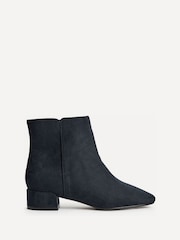 Bleu - Linzi Tailored Wide Fit Block Heeled Ankle Boots - Image 2 de 5
