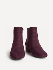 Rouge - Linzi Tailored Wide Fit Block Heeled Ankle Boots - Image 3 de 5