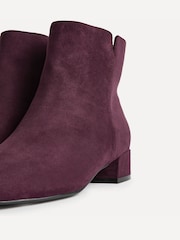 Rouge - Linzi Tailored Wide Fit Block Heeled Ankle Boots - Image 4 de 5