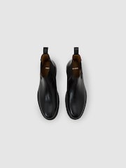 Reiss Black Milton Leather Chelsea Boots - Image 2 of 4