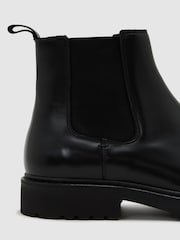 Reiss Black Milton Leather Chelsea Boots - Image 4 of 4