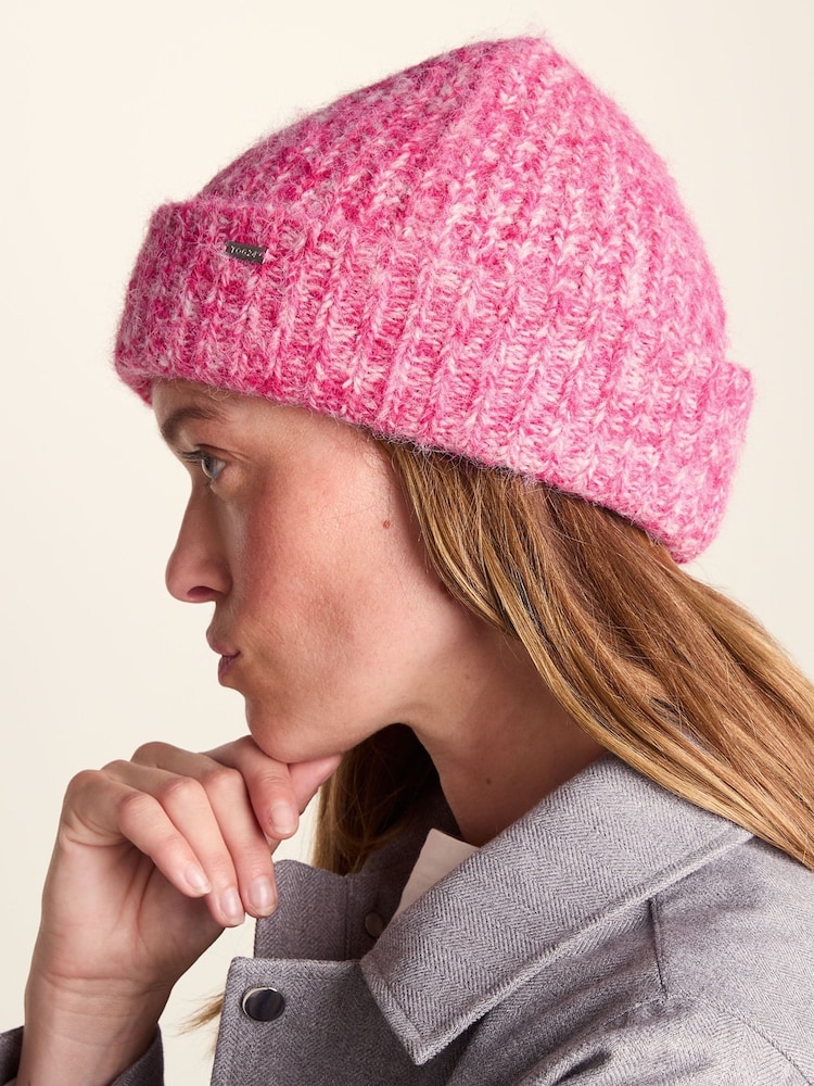 Tog 24 Pink Isabella Supersoft Chunky Knit Beanie - Image 1 of 4 Tog 24 Pink Isabella Supersoft Chunky Knit Beanie - Image 1 of 4