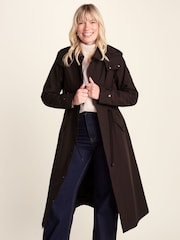 Tog 24 Chocolate Brown Alva Waterproof Trench Coat - Image 1 of 9