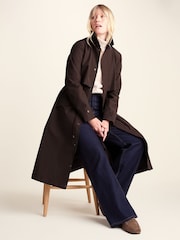 Tog 24 Chocolate Brown Alva Waterproof Trench Coat - Image 4 of 9