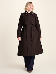 Tog 24 Chocolate Brown Alva Waterproof Trench Coat - Image 5 of 9