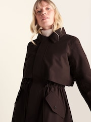Tog 24 Chocolate Brown Alva Waterproof Trench Coat - Image 7 of 9