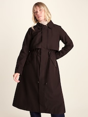 Tog 24 Chocolate Brown Alva Waterproof Trench Coat - Image 8 of 9