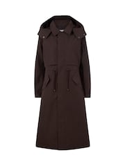Tog 24 Chocolate Brown Alva Waterproof Trench Coat - Image 9 of 9